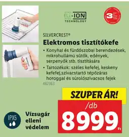 Lidl SILVERCREST Elektromos tisztítókefe ajánlat