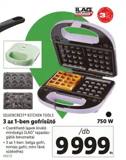 Lidl SILVERCREST 3 az 1-ben gofrisütő ajánlat