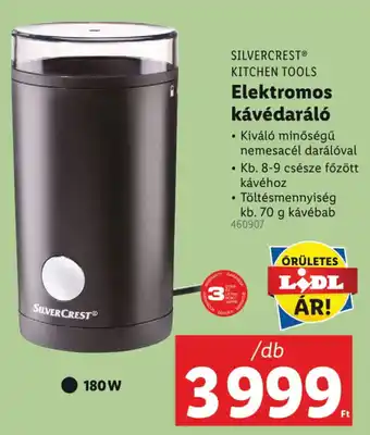 Lidl SILVERCREST KITCHEN TOOLS Elektromos kávédaráló ajánlat