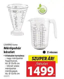 Lidl LIVARNO home Mérőpohár készlet ajánlat