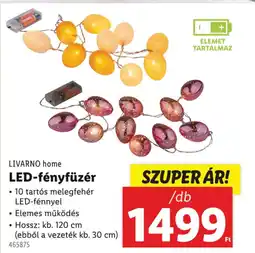 Lidl LIVARNO home LED-fényfüzér ajánlat