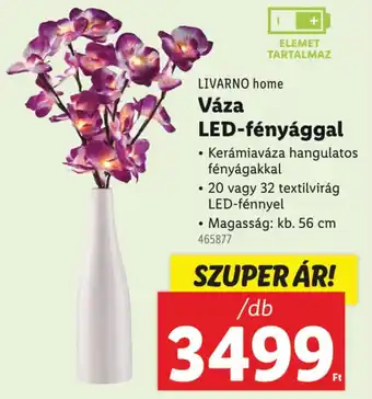 Lidl LIVARNO home Váza LED-fényággal ajánlat