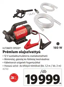 Lidl ULTIMATE SPEED Prémium olajszivattyú ajánlat