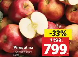 Lidl Piros alma ajánlat