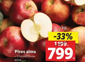 Lidl Piros alma ajánlat