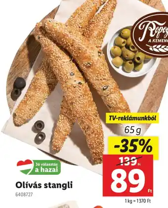 Lidl Olívás stangli ajánlat