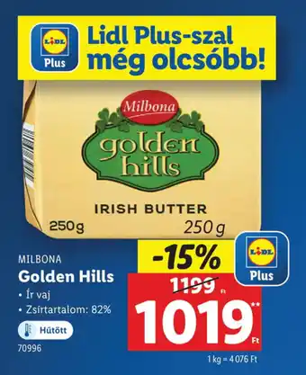 Lidl MILBONA Golden Hills ajánlat