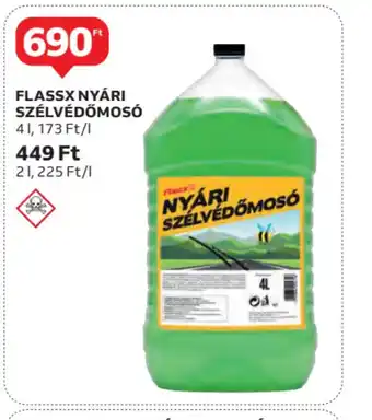 Auchan Flassx Nyári Szélvédőmos ajánlat