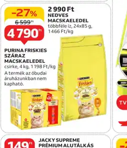 Auchan Purina Friskies Száraz Macskaeledel ajánlat