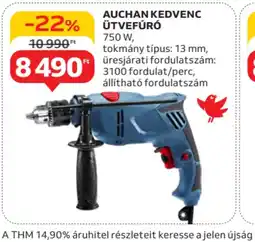 Auchan Auchan Kedvenc Ütvefúr ajánlat