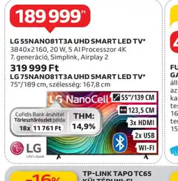 Auchan LG 55/139 cm NanoCell UHD Smart LED TV ajánlat