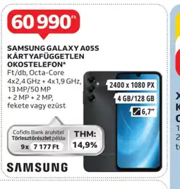 Auchan Samsung Galaxy A05s ajánlat