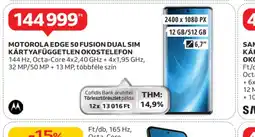 Auchan Motorola Edge 50 Fusion Dual SIM kártyafüggetlen okostelefon ajánlat