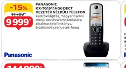 Auchan Panasonic KX-TG1911HGG DECT Vezeték Nélküli Telefon ajánlat