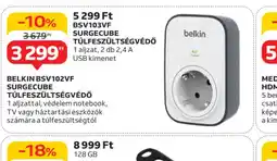 Auchan Belkin BS102VF SurgeCube Túlfeszültségvédő ajánlat