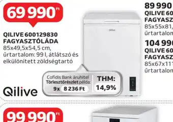 Auchan Qilive 600129830 Fagyasztláda ajánlat