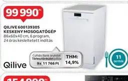 Auchan Qilive 600139305 Keskeny Mosogatgép ajánlat