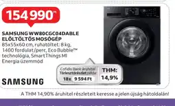 Auchan Samsung WW80CGCC04DAB/LE Elöltöltős Mosgép ajánlat