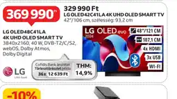 Auchan LG OLED42C241LA 4K UHD OLED Smart TV ajánlat