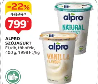 Auchan Alpro szójahurt ajánlat