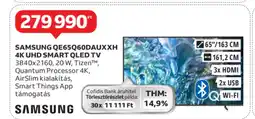 Auchan Samsung QE65Q60DAUXXH 4K UHD smart QLED TV ajánlat