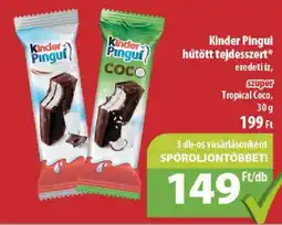 Coop Kinder Pingui hűtött tejdesszert ajánlat