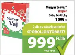 Coop Magyar teavaj ajánlat