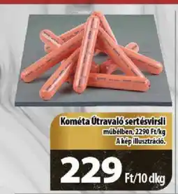 Coop Kométa Útravaló sertésvirsli ajánlat