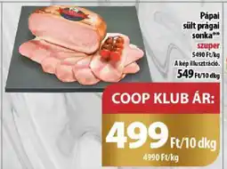 Coop Pápai sült prágai sonka ajánlat