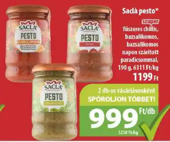 Coop Saclà pesto ajánlat