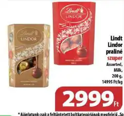 Coop Lindt Lindor praliné ajánlat