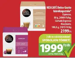 Coop Nescafé dolce gusto kávékapszula ajánlat