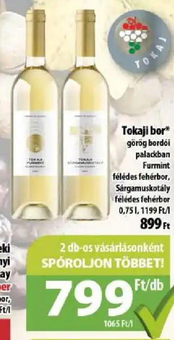 Coop Tokaji bor ajánlat