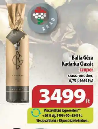 Coop Balla Géza Kadarka Classic ajánlat