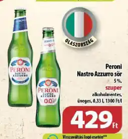 Coop Peroni Nastro Azzurro sör ajánlat