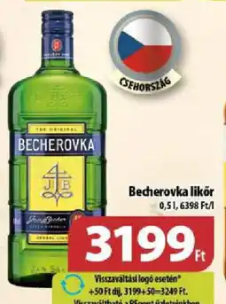 Coop Becherovka likőr ajánlat