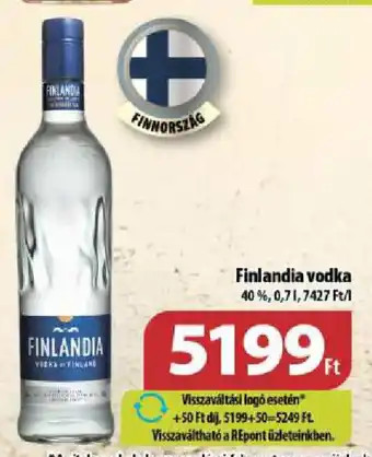 Coop Finlandia vodka ajánlat