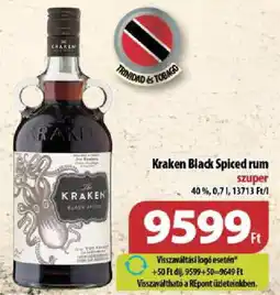 Coop Kraken Black Spiced rum ajánlat