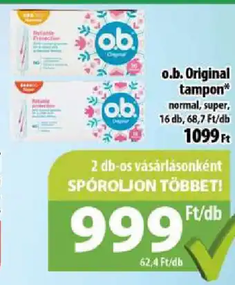 Coop o.b. Original tampon ajánlat