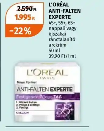 Müller L'Oréal Anti-Falten Experte ajánlat