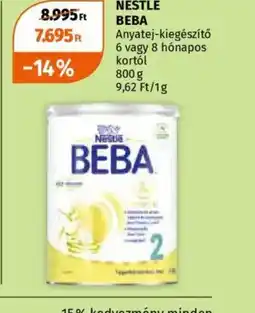 Müller Nestlé Beba Anyatej-kiegészítő ajánlat