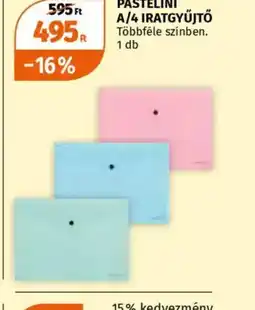 Müller Pastelini A/4 iratgyűjtő ajánlat