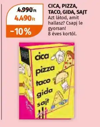 Müller Cica, Pizza, Taco, Gida, Sajt ajánlat