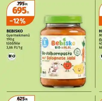 Müller Bebisko Bio-Vollkornpasta mit Bolognese ajánlat