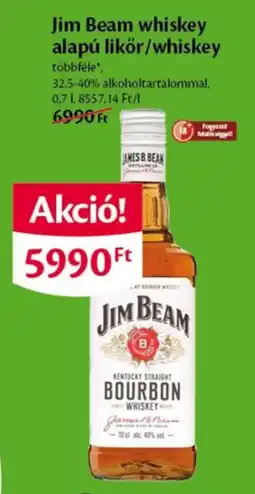 EcoFamily Jim Beam whiskey alapú likőr/whiskey ajánlat