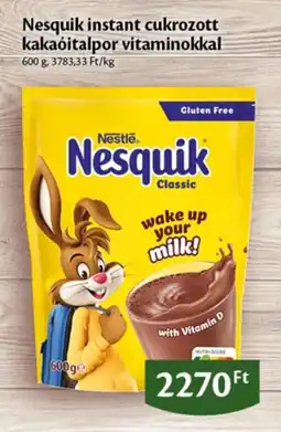 EcoFamily Nesquik instant cukrozott kakaóitalpor vitaminokkal ajánlat