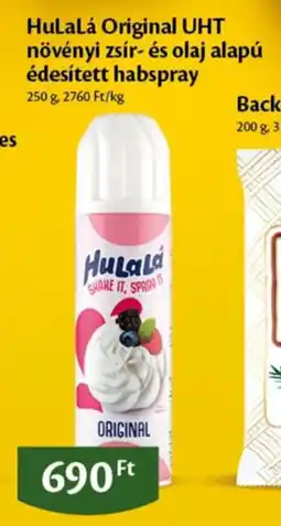 EcoFamily Hulalá Original UHT növényi zsír- és olaj alapú édesített habspray ajánlat