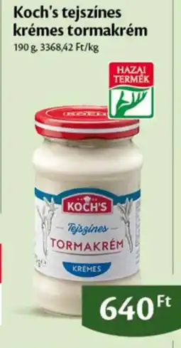EcoFamily Koch's tejszínes krémes tormakrém ajánlat