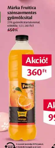 EcoFamily Márka Fruitica szénsavmentes gyümölcsital ajánlat