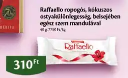 EcoFamily Raffaello ropogós, kókuszos ostyakülönlegesség, belsejében egész szem mandulával ajánlat